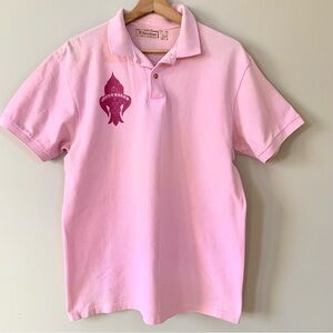 Libertine Men’s Pink Short Sleeve Polo Shirt Size s/m